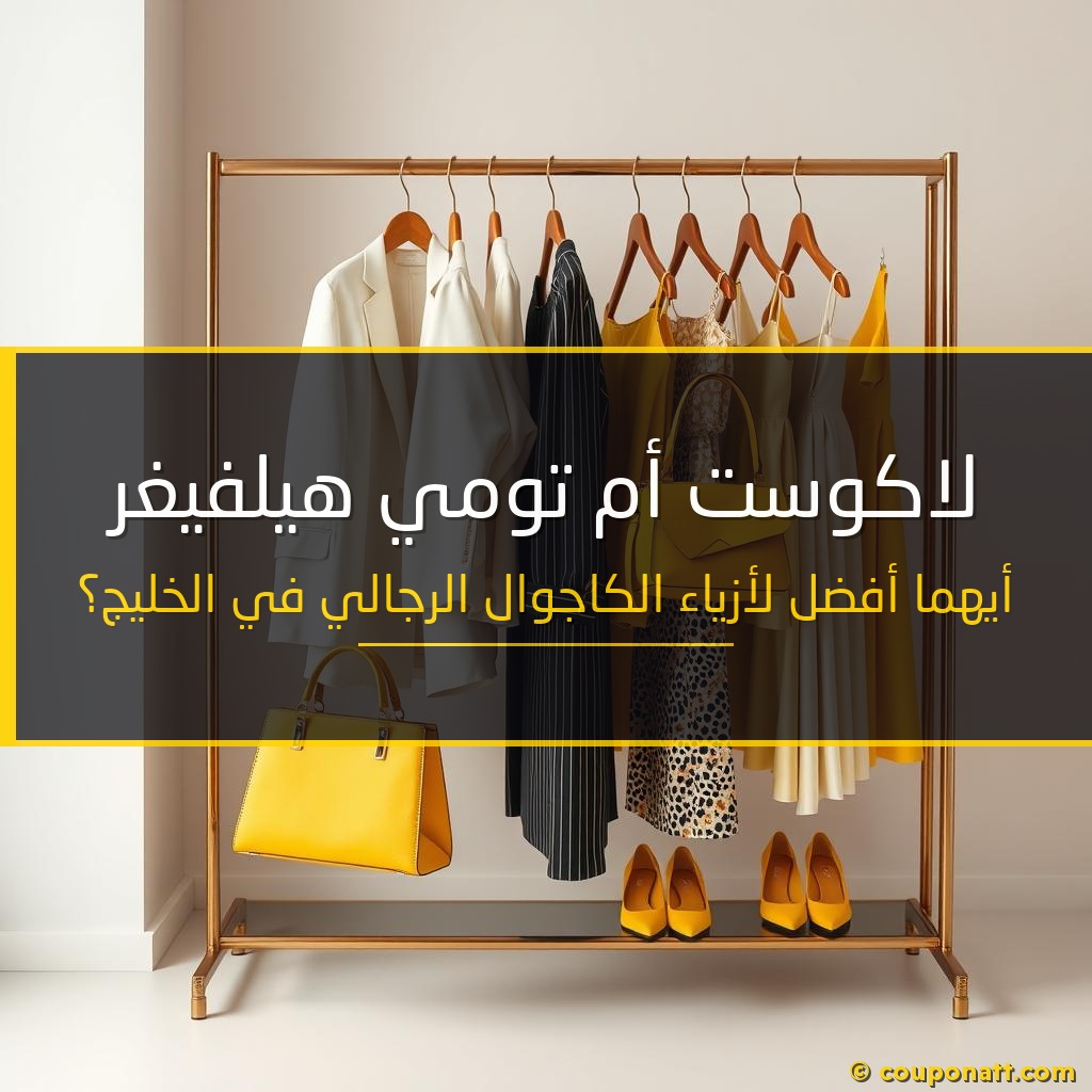لاكوست أم تومي هيلفيغر — أيهما أفضل لأزياء الكاجوال الرجالي في الخليج؟