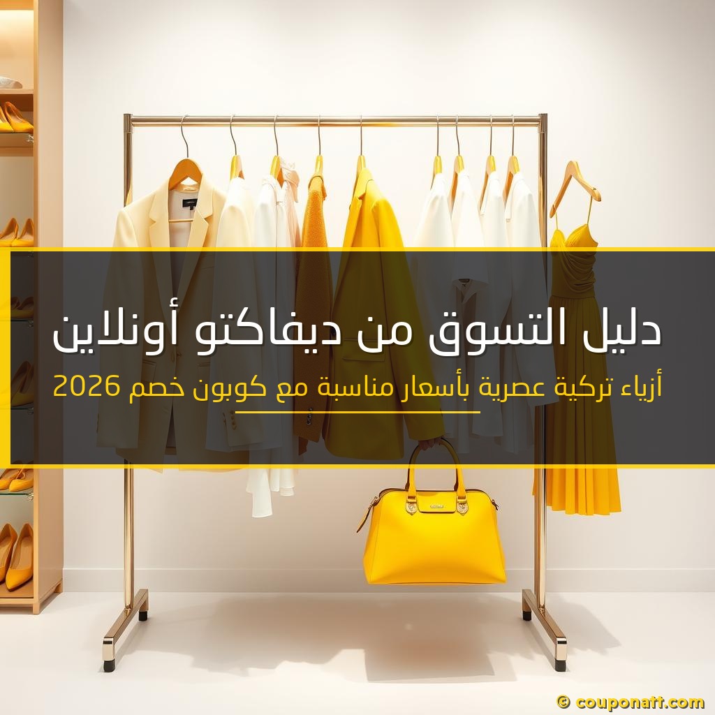 دليل التسوق من ديفاكتو أونلاين — أزياء تركية عصرية بأسعار مناسبة مع كوبون خصم 2026