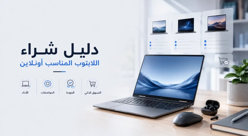 دليل اختيار وشراء اللابتوب المناسب أونلاين.